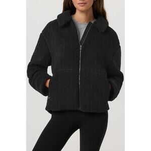 NWT Vuori Women’s Lou Full Zip Jacket In Black Size S $188